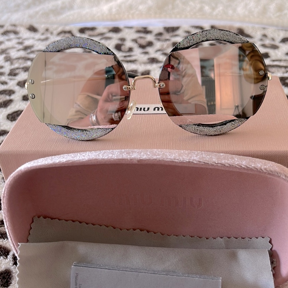 Miu miu mirrored sunglasses